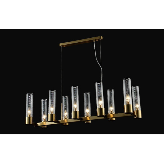 Люстра Crystal Lux OTONO SP10 L980 BRASS/TRANSPARENTE, фото , изображение 4